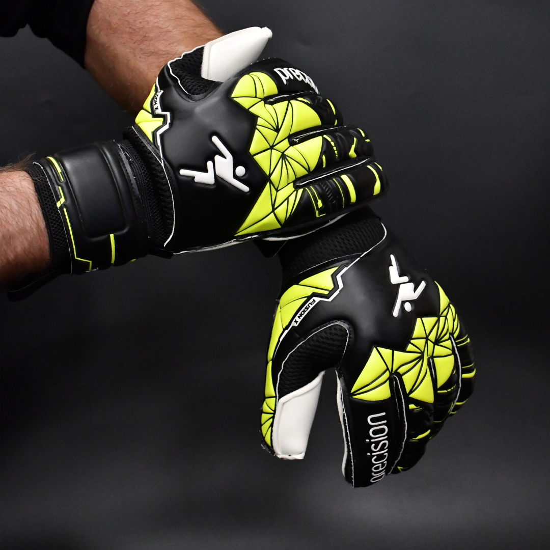 Precision Junior Fusion X Flat Cut Finger Protect GK Gloves