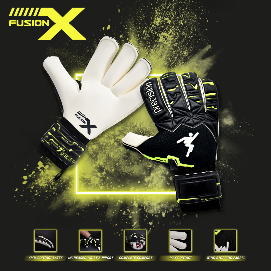 APEX Contra Black | Fingersave Goalkeeper Gloves | One Glove